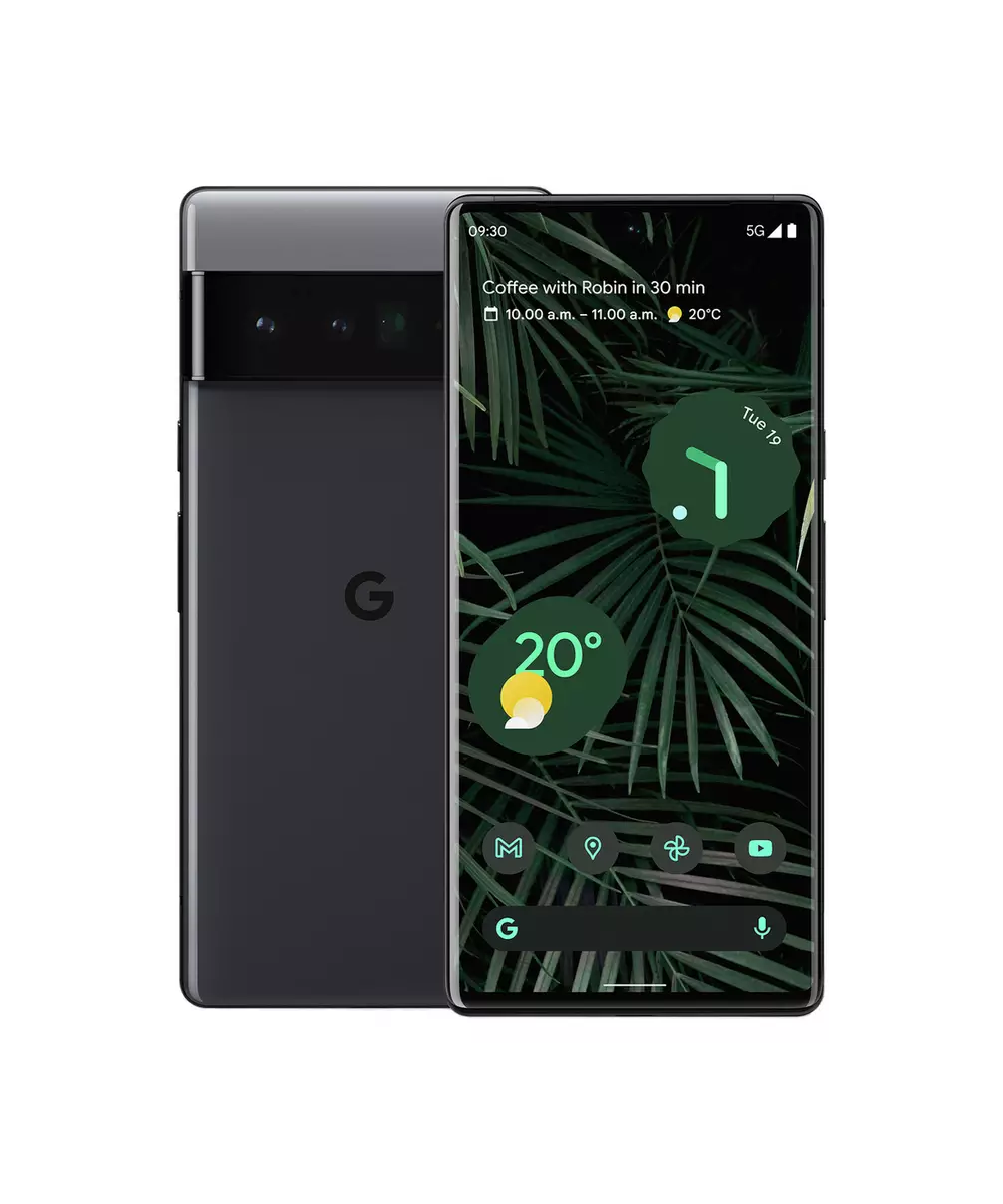 Google Pixel 6 Pro 5G Stromy Black 50MP, 48MP, 12MP Triple Rear Camera 11MP Front Camera Mobile Under Rs 30,000