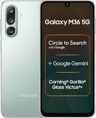 Record impressive vlogs and take selfies with the Samsung Galaxy M36 5G. This mobile features a 50MP triple rear camera priced under Rs 20,000.